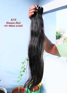100% Virgin Indian Straight Hair Extension High Quality Luxury Human Hair Single Donor for March Expo Product - Product Image 2