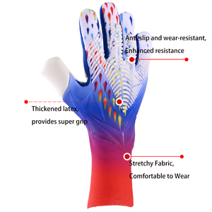 Gants de gardien de but de football ONDRA INDUSTRIES pour adultes unisexes, entraînement, latex respirant, antidérapant, sangle de poignet réglable, anti-humidité - Product Image 5