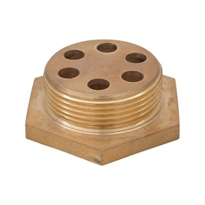 Élément chauffant électrique à bride robuste en laiton poli Lucky Brass, 2 pouces BSP, 6 trous, pour tuyaux de 8,5 mm, usage en construction - Product Image 3