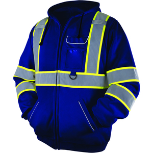 High Visibility Safety <b>Jacket</b> Class 2 Reflective Workwear Black with Yellow and <b>Silver</b> Stripes - Product Image 5