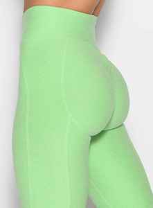 Ensemble de yoga vert deux pièces : Leggings taille haute et crop top zippé sans couture, couleur unie, tenue de sport - Product Image 3
