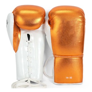 Guantes de Boxeo de Cuero Metálico Brillante de Primera Calidad, Guantes para Competencias, Guantes de Sparring con Logotipo Personalizado - Product Image 6