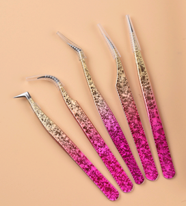 Pince à épiler populaire en acier inoxydable pour maquillage, outils d'extension de cils pour filles, pointe fine, longueur 10 mm - Product Image 4