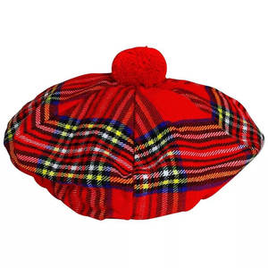 Chapeau Tam O'Shanter 100% Laine pour Homme, Motif Tartan Royal Stewart, Style Balmoral, Écossais, Personnalisé OEM ODM - Product Image 3