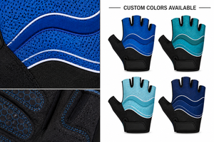 Gants de cyclisme respirants mi-doigts en maille ventilée avec coussinet en gel antidérapant pour l'été – Vente en gros OEM - Product Image 2