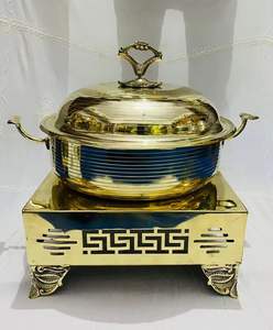 Cacerola de Cobre Real Premium, Calentador de Alimentos de Lujo con Filigrana Ornamental, Olla para Buffet de Bodas Tradicionales y Vajilla para Ramadán - Product Image 6