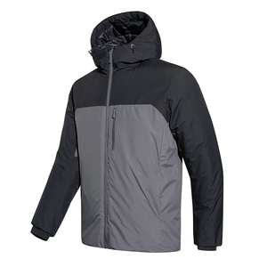 Men's Hooded Ski Jacket Color Blocked Synthetic Insulated <b>Waterproof</b> Gore-Tex Zipper Closure - Product Image 6