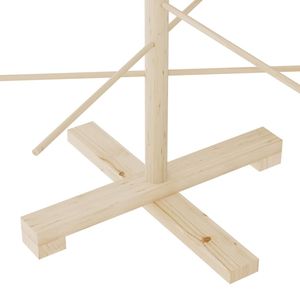 Árbol de Navidad de pino de madera maciza de 49,2 \ "para decoración Elegante adorno de vacaciones de madera - Product Image 6
