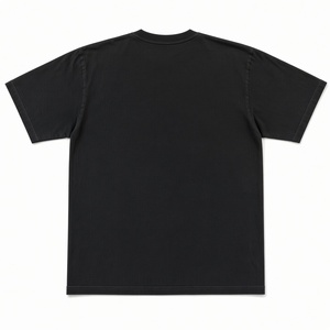 Camiseta negra oversize de estilo urbano con estampado de llamas de lobo Astro, camiseta de manga corta con cuello redondo para hombre - Product Image 5