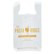 ถุงช้อปปิ้งพลาสติกพร้อมถุงหิ้วเสื้อกั๊กพิมพ์โลโก้ขนาดออกแบบได้ตามต้องการ - Product Image 2