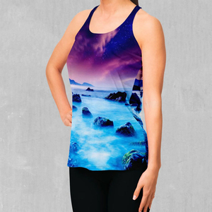 Custom Made Women's Polyester Tank Top Breathable <b>Singlet</b> with Customizable Colors Sublimation Printing for <b>Running</b> OEM Size - Product Image 5