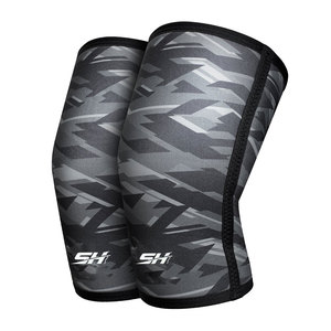 Genouillères de sport unisexes en néoprène à sublimation, épaisses, à compression, pour la musculation et les haltères - Product Image 1