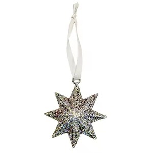 <b>Christmas</b> Hanging Metal Star Ornament Decoration for <b>Tree</b> Home Party Holiday Decor Gift Piece Hanging Pendant - Product Image 1