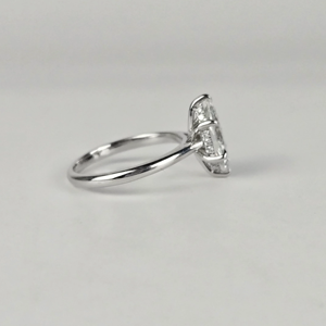 1 CT Yellow <b>Gold</b> Marquise Cut Lab Diamond Engagement Anniversary Cocktail <b>Ring</b> Rhodium Plated Tension <b>Set</b> Certified - Product Image 3