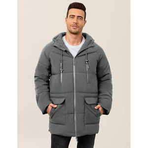 เสื้อแจ็คเก็ตพาร์กาแบบหนา 70% สำหรับฤดูหนาว รุ่น Solid International Reversible Plus Size Luxury Thermal Hooded พร้อมซับในผ้าฝ้าย - Product Image 2