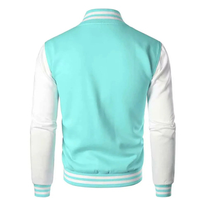 Veste universitaire pour homme de haute qualité avec logo personnalisé, en polaire d'hiver, style bomber, broderie, patchwork, écologique, streetwear, vestes universitaires - Product Image 3
