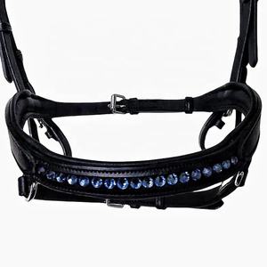 Bride anatomique islandaise de haute qualité pour les courses de chevaux et l'équitation Tack en cuir de style occidental avec HotFick Stone Meilleur prix - Product Image 3