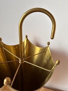 Umbrella Shape <b>Gold</b> Metal Stand for Interior Display Gifting Purpose Luxury Home Decor and Stylish Accent Piece From India - Product Image 5