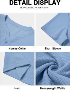 Camiseta de Textura Waffle de Alta Calidad, Fabricante de Ropa Casual Premium - Product Image 6