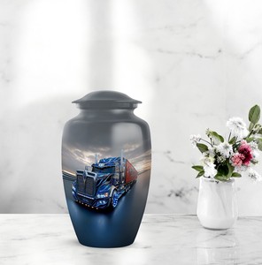 Urnes funéraires pour camions, 10 pouces, style européen, écologiques, durables, décoratives, pour hommes adultes - Product Image 2