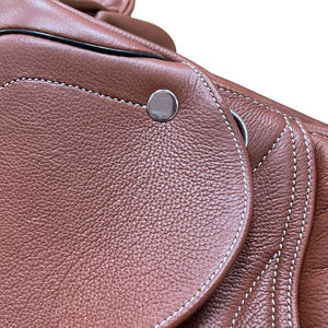 Selle d'endurance anglaise en cuir marron avec arceau en bois, équipement d'équitation pour sports équestres - Product Image 6