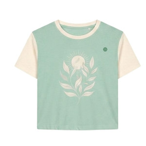 เสื้อครอปท็อปผู้หญิงมาใหม่ ดีไซน์ทันสมัย แขนสั้น สวมใส่สบาย น้ำหนักเบา กระชับพอดีตัว เหมาะกับแฟชั่นประจำวัน - Product Image 5