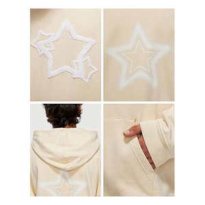 Sudadera con Capucha Vintage de Algodón para Invierno, Bordado Personalizado, Teñido Liso, Alta Calidad, Unisex, Forro Polar Suave - Product Image 2