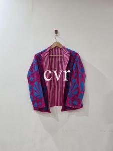 Velvet Suzani Eco-Friendly Winter Boho Handmade Embroidered Women's Luxury <b>Coat</b> for Party Wear Boho Chic Outerwear Suzani Jacket - Product Image 3