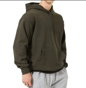 High Quality Cotton French Terry Oversize Hoodie <b>Thick</b> <b>Fleece</b> Drop Shoulder Plain Blank Custom Men Hoodies From Pakistan - Product Image 5