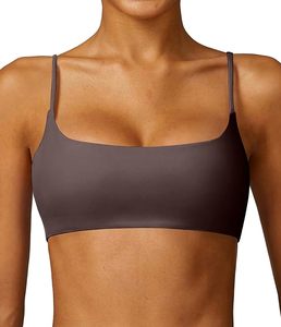 Soutien-gorge de sport court pour femme, grande taille, écologique, respirant, réglable, à maintien élevé, séchage rapide, en nylon, couleur unie, pour yoga et activités sportives - Product Image 5