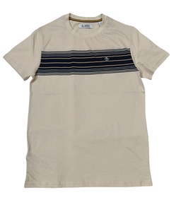 T-shirt à col rond décontracté pour hommes 100% coton séchage rapide respirant solide imprimé motif fil teint lavé Techniques imprimé Design - Product Image 1