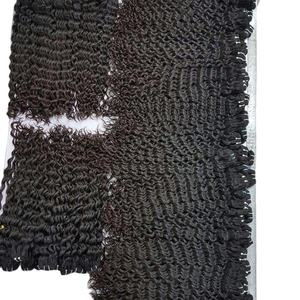 Cheveux indiens naturels ondulés 100% humains donneur unique cheveux vierges Remy super doublement étirés - Product Image 1