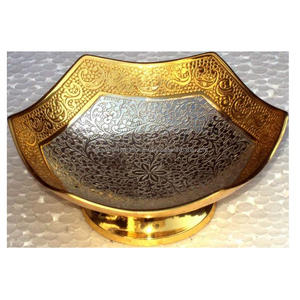 Frutero de Metal Ecológico de Diseño Clásico Personalizado, Chapado en Oro y Plata, de 5 Pulgadas, Sostenible, Pulido y Elegante para Bodas - Product Image 6