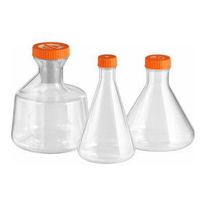 Frascos Erlenmeyer de PETG Corning con tapa de ventilación para cultivo en agitador - Product Image 2