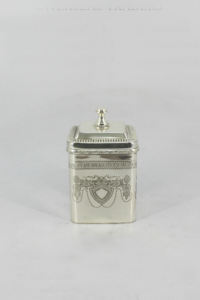 Boîte de rangement élégante en fer de qualité supérieure avec dessus lisse pour café, thé et confiseries, capacité de 150 ml - Product Image 2