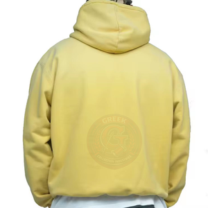 Sweat-shirt à capuche oversize pour homme, en coton brossé doux, à manches longues, pour un confort quotidien - Product Image 5