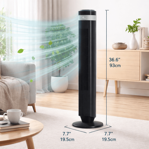 Ventilador de Torre Silencioso para Dormitorio, 28dB, 64 Modos Automáticos Inteligentes - Product Image 3