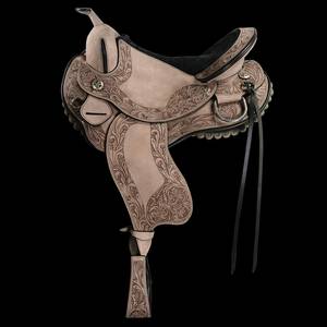 Selle de course western Tan 2026, best-seller, avec siège en daim noir sculpté à la main, motif floral, de 10 à 18 pouces - Product Image 6