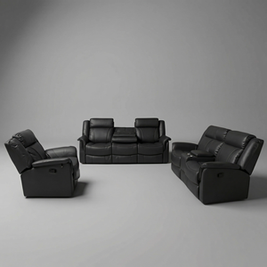 Excelente Juego de Sofás Romano de Cuero Genuino, Muebles de Lujo Únicos para el Hogar, Hoteles y Hostelería - Product Image 4
