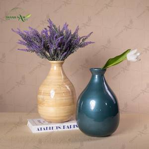 Florero Moderno de Bambú Hecho a Mano, Ecológico, para Decoración del Hogar, Regalo para Hotel y Estilismo de Interiores - Product Image 2