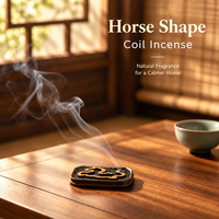 Encens en spirale, encens en bâtonnets avec coffret cadeau, favorise une relaxation profonde, apaise l'esprit et purifie l'espace de la chambre