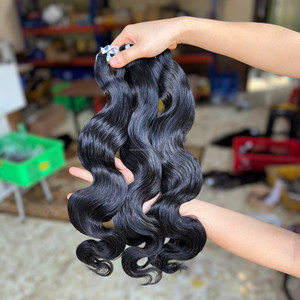 Extensions de cheveux humains vierges vietnamiens bruts, ondulés, super double drawn, en lots, avec closure en dentelle, frontal et perruques lace front, à prix abordable - Product Image 2