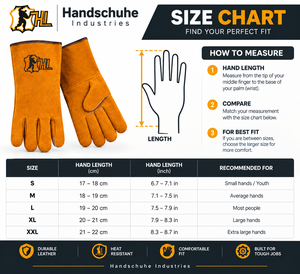 Suede Leather Safety <b>Gloves</b> Orange Full Finger <b>Thermal</b> Insulated Outdoor Work <b>Men</b> Winter Welding <b>Gloves</b> - Product Image 5