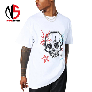 เสื้อยืดโอเวอร์ไซส์ผู้ชาย คอตตอน 100% แห้งเร็ว ระบายอากาศดี สไตล์ไฮสตรีท ลายพิมพ์ตามสั่ง รุ่นใหม่ล่าสุด 2026 - Product Image 1