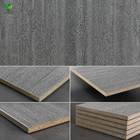 Panneau de particules mélaminé gris béton industriel Jinbase XT6013 18 mm E0 1220x2440 mm pour la conception d'intérieur moderne