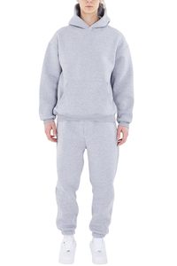 Ensemble de survêtement à capuche pour homme de haute qualité, couleur unie, polaire, coupe classique, coton, séchage rapide, respirant - Product Image 6