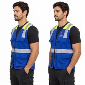 Chaleco de Seguridad para Hombre, Chaleco de Alta Visibilidad Personalizado con Paneles Reflectantes, Material Ligero y Transpirable, Ajuste Cómodo, Ropa de Trabajo OEM - Product Image 5