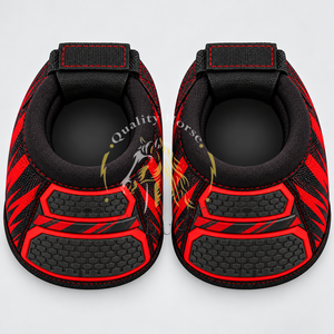 Botas de protección para pezuñas de caballo con diseño ligero, correas resistentes y construcción resistente a la abrasión para entrenamiento de equitación. - Product Image 2