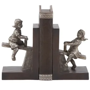 Premium Handmade Gravure Printed Metal <b>Book</b> Stand Elegant Reading Rack <b>Study</b> Rooms Vintage Gold-Plated Aluminium Figurine - Product Image 2