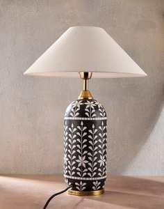 Base de lampe de table en résine noire de luxe, OEM ODM, faible MOQ, prix d'usine, vente en gros, livraison rapide, sans abat-jour - Product Image 6